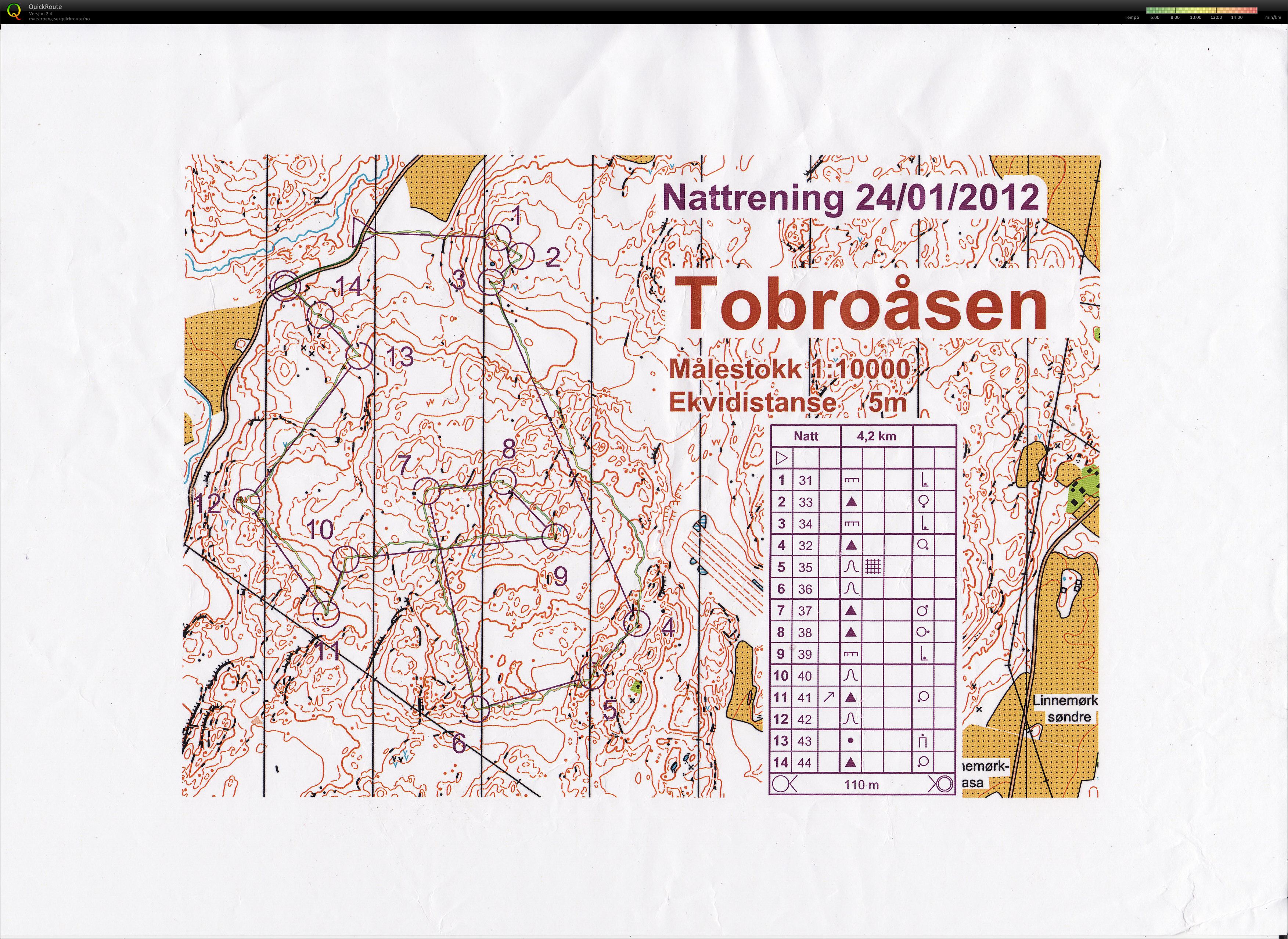 Rolig økt Tobroåsen (14.02.2012)