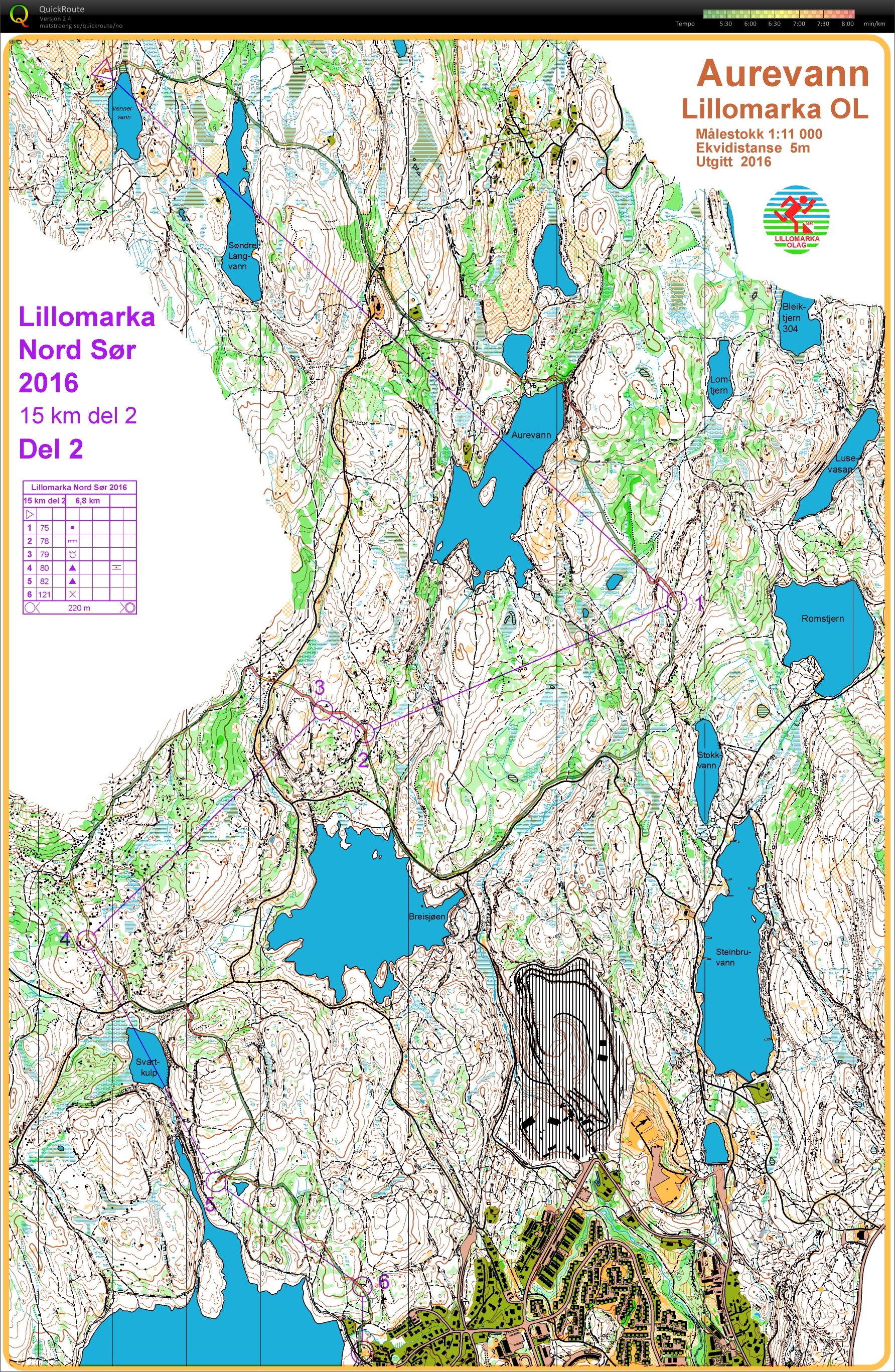Lillomarka Nord-Sør del 2 (2016-10-15)