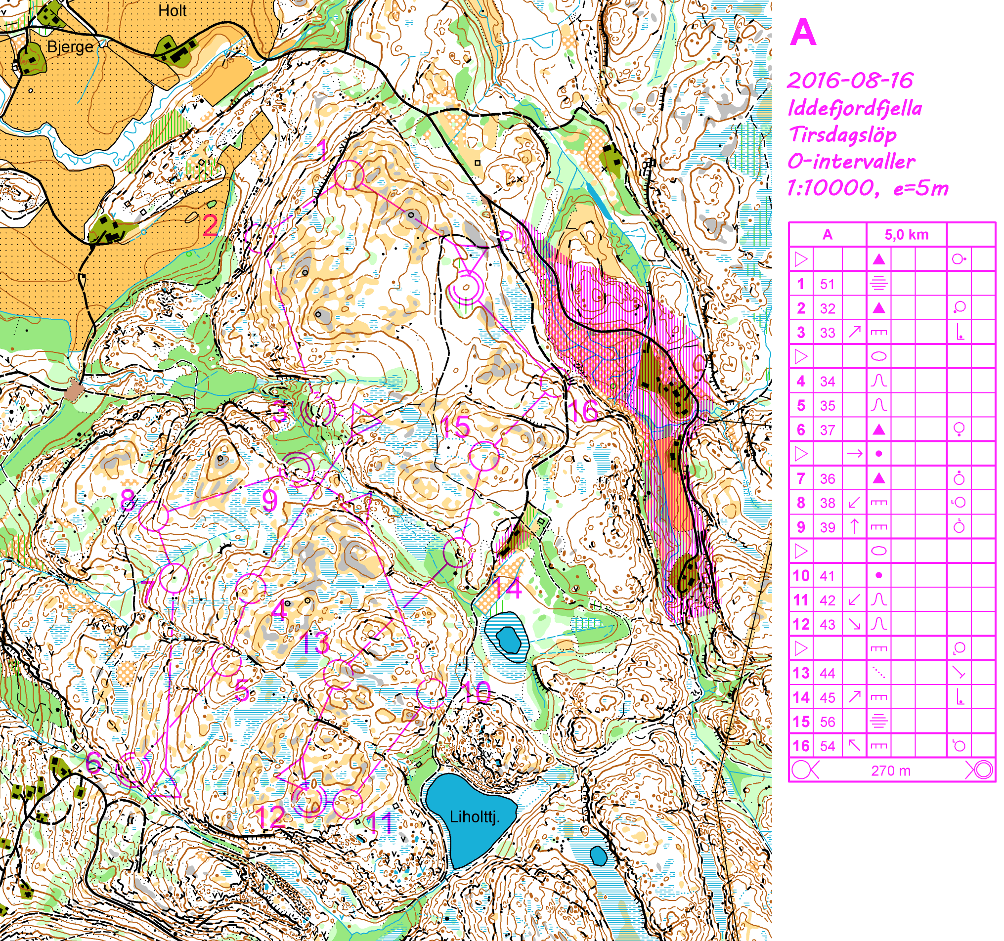 Tirsdagsløp iddefjordfjella (15-08-2016)